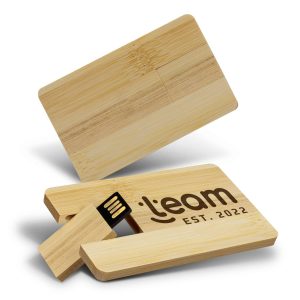 122325 - Bamboo Credit Card Flash Drive 8GB
