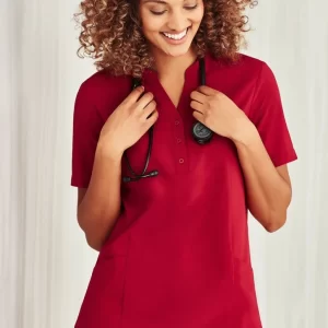 CS949LS Florence Womens Plain S/S Tunic