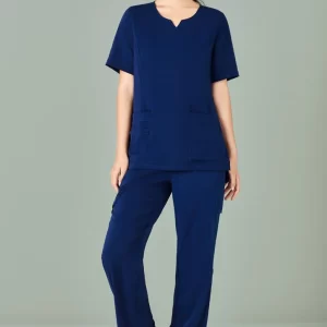 WOMENS TAILORED FIT ROUND NECK SCRUB TOP CST942LS