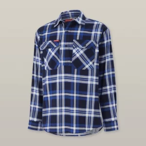 Core Long Sleeve Closed Front Check Flannel Shirt