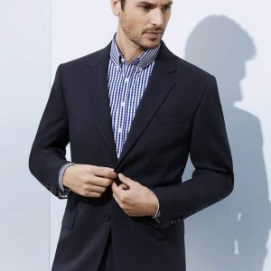 Biz corporate Mens Cool Stretch 2 Button Classic Jacket