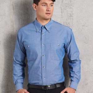 Winning Spirit Mens w/f chambray shirt L/S