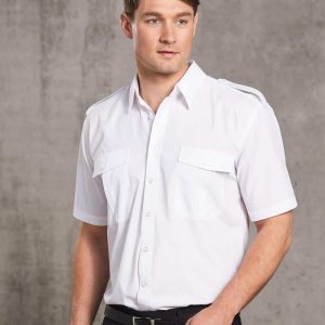 Winning Spirit Unisex epaulette shirt ,short sleeve.