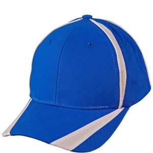 Winning Spirit Brushed cotton twill baseball cap  "X" contrast