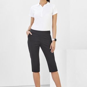 Biz Care Womens Jane 3/4 Length Stretch Pant