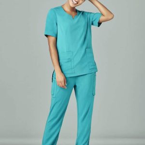 Biz Care Womens Avery Slim Leg Scrub Pant