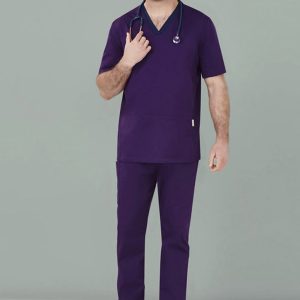 Biz Care Mens Riley Stretch Scrub Top