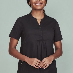 Biz Care Womens Rose Tunic Scrub Top