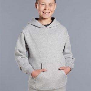 Winning Spirit Kids' Close Front  Contrast Fleecy Hoodie