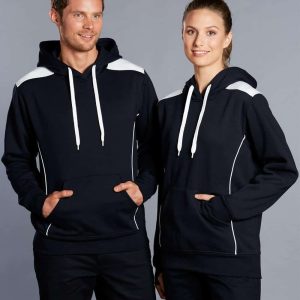 Winning Spirit Adult's Kangaroo Pocket Contrast Hoodie