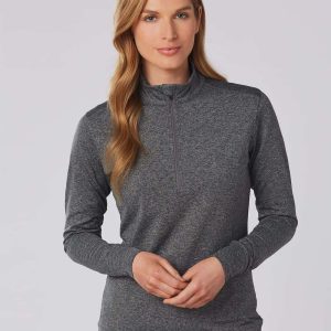 Winning Spirit Ladies' Half Zip L/S Sweat Top