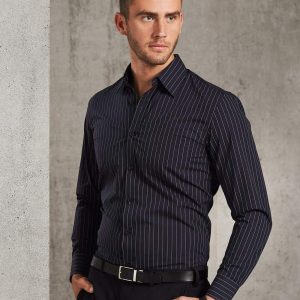Benchmark Men's Pin Stripe Long Sleeve Shirt