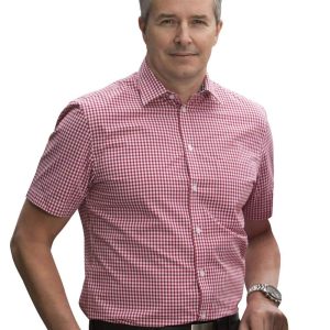 Benchmark Men's Gingham Check S/S Shirt