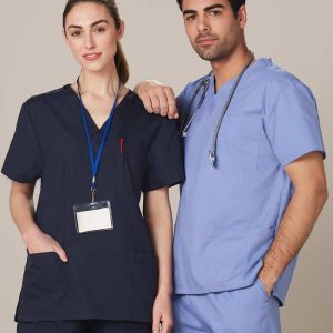Benchmark Unisex Scrubs Short Sleeve Tunic Top