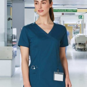 Benchmark Ladies' Solid Colour S/S Scrub Top