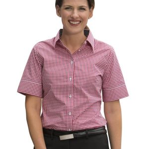 Benchmark Women's Gingham Check S/S Shirt