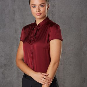 Benchmark Women's Tie Neck Blouse