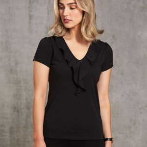 Benchmark Women's Ruffle Front Blouse