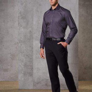 Benchmark Men's Wool Blend Stretch Flexi Waist Pants