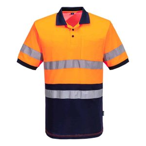 Portwest Hi-Vis Class D/N Contrast Polo shirt S/S
