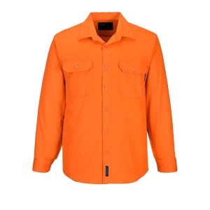Portwest Hi-Vis Regular Weight Long Sleeve Shirt