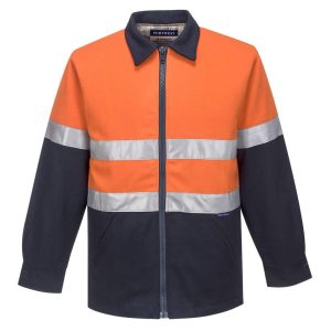 Portwest Bluey Hi-Vis Wool Blend Contrast Work Jacket