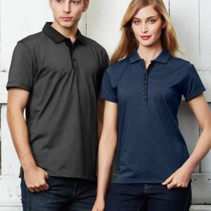 Bizcollection Mens Shadow Short Sleeve Polo