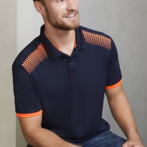 Bizcollection Mens Galaxy Short Sleeve Polo