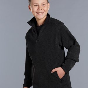 Winning Spirit Kid's Half Zip Polar Fleece Pullover
