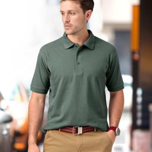 Winning Spirit Men's cotton stretch polo