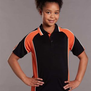 Winning Spirit Kid's Cooldry Contrast Polo With Sleeve Panel