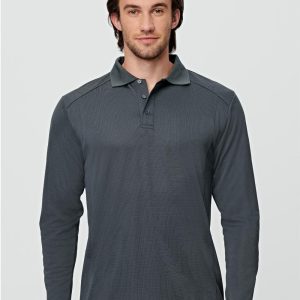 Winning Spirit Men's Bamboo Charcoal L/S Polo