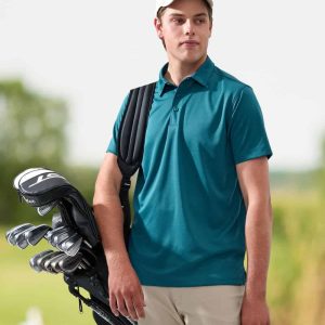 Winning Spirit Men's Sustainable Jacquard Knit S/S Polo