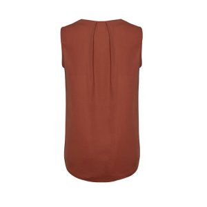 Biz corporate Womens Estelle Sleeveless Pleat Detail Blouse
