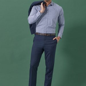 Biz corporate Mens Renew Slim Fit Flat Front Pant