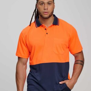 Aiw Hi-Vis cooldry safety polo S/S