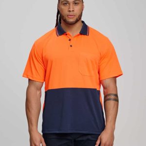 Aiw Hi-Vis truedry safety polo S/S