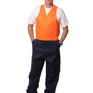 Aiw Hi-His Two Tone Men's Cotton Drill Action Back Overall-Regular