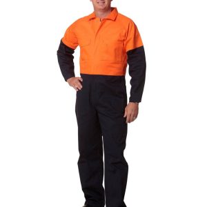 Aiw Hi-Vis Two Tone Men's Cotton Drill Coverall-Regular