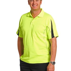 Aiw Men's Fashion Hi-Vis S/S Polo