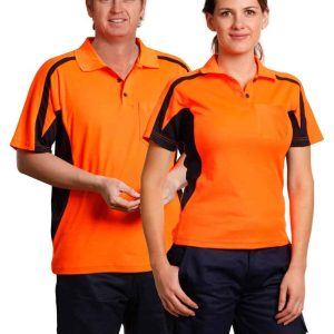 Aiw mens truedry S/S safety polo