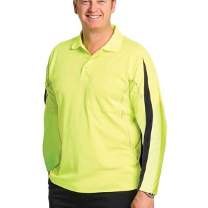 Aiw Men's Truedry L/S Hi-Vis Polo