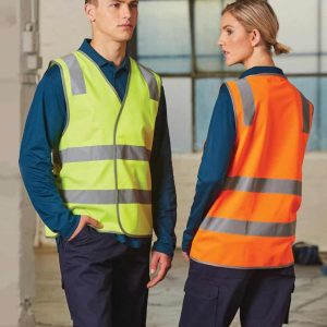 Aiw Hi Vis Safety Vest With Shoulder Reflective Tapes