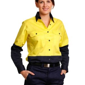 Aiw Ladies' Hi-Vis L/S Safety Shirt