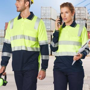 Aiw Biomotion Segmented Truedry L/S Safety Polo