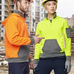 Aiw Hi-Vis Premium Fleece Two Tone Hoodie