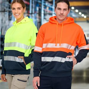 Aiw Hi-Vis Two Tone Safety Hoodie With Segmented Tapes