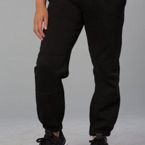 Winning Spirit Kid's fleecy trackpants with Zip, Cuffs and knee padding