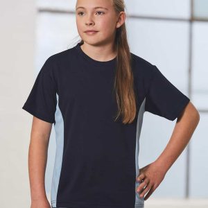 Winning Spirit kids cooldry S/S contrast tee