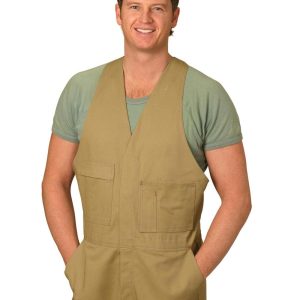 Aiw Men's Cotton Drill Action Back Overall-Regular